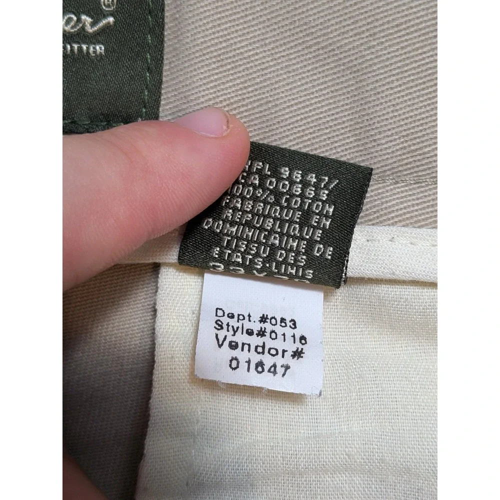 Eddie Bauer Mens Pants Beige 33x30 Twill Breathable Pockets Classic Pleated 100%